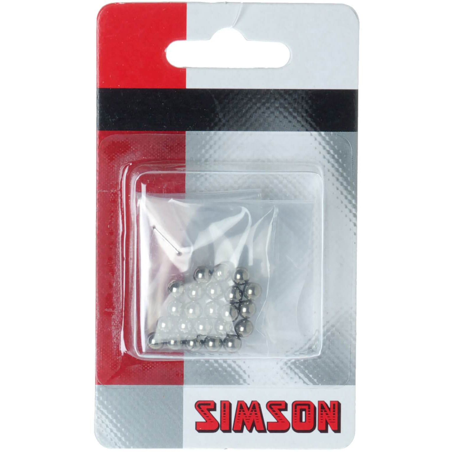 Simson kogeltjes 3/16"  op kaart (24st)