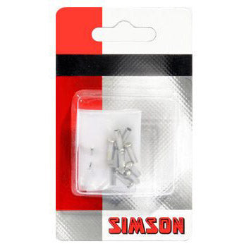 Simson eindhulsjes binnenkabel aluminium op kaart (10st)