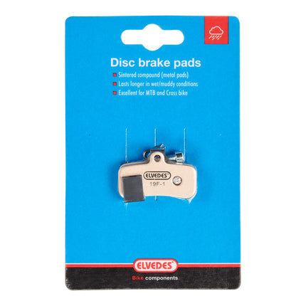 Plaquettes de frein à disque Elvedes Shimano BR-M810 frittées (carte)