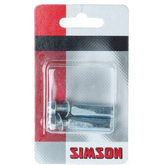 Simson crankspies zilver (2st)
