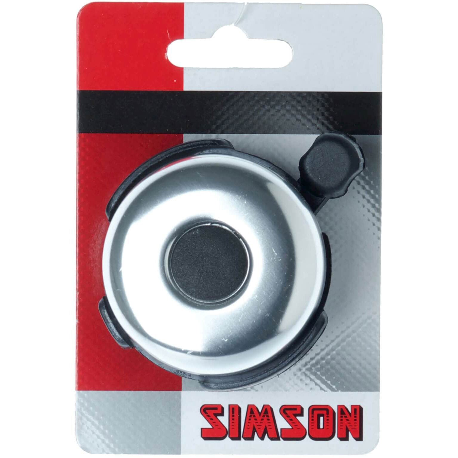 Simson fietsbel Hybride  zilver op kaart