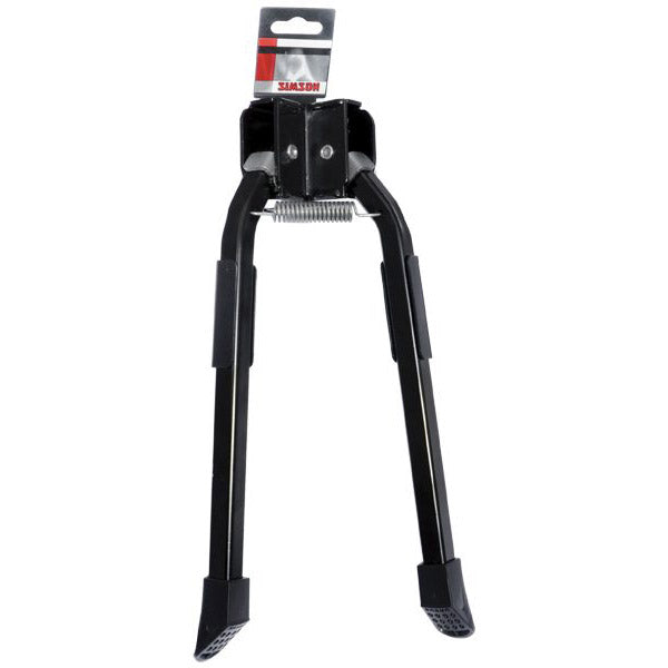 Simson middenstandaard dubbel Hopper 26-28" zwart vast kaart