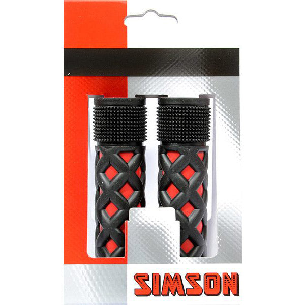 Simson handvatset Kids rood/zwart