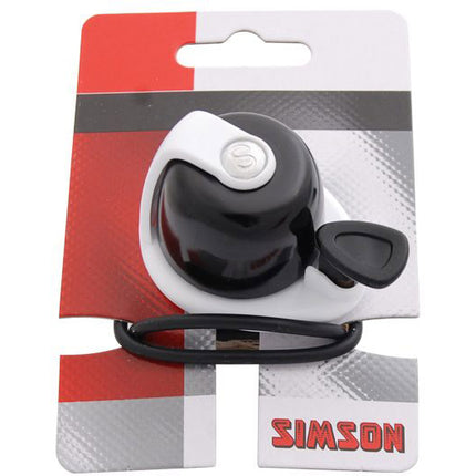Sonnette de vélo Simson Allure noir et blanc sur carte