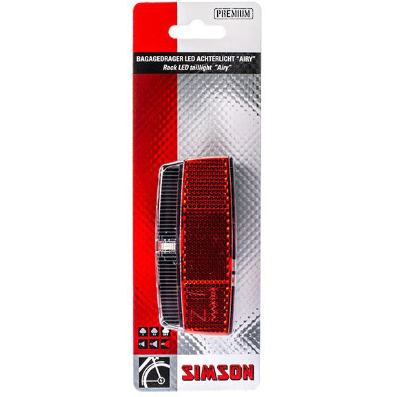 Simson achterlicht Airy LED bagagedrager naafdynamo