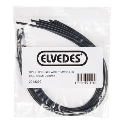 Elvedes liner with trumpet 2.5/2mm 300mm(10)HDPE 2018099