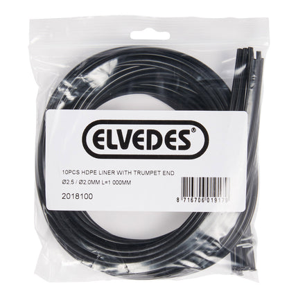 Elvedes liner with trumpet 2.5/2mm 1000mm(10)HDPE 2018100
