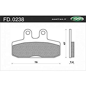 Schijfremblok Newfren fd0238