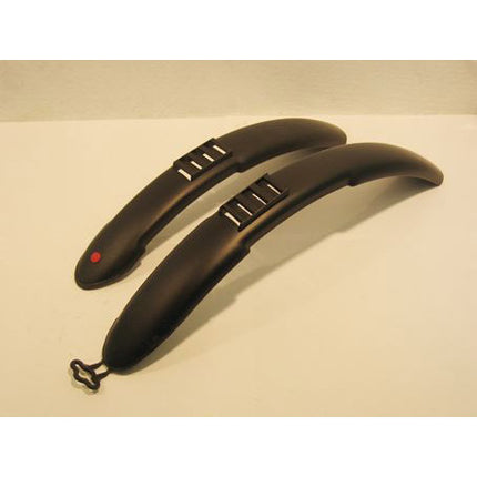 Hebie stel spatborden 16" opdruk zwart