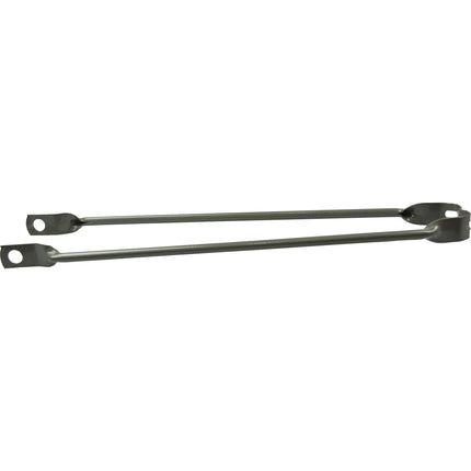 Spatbordstang 26" per stuk metallic-grijs
