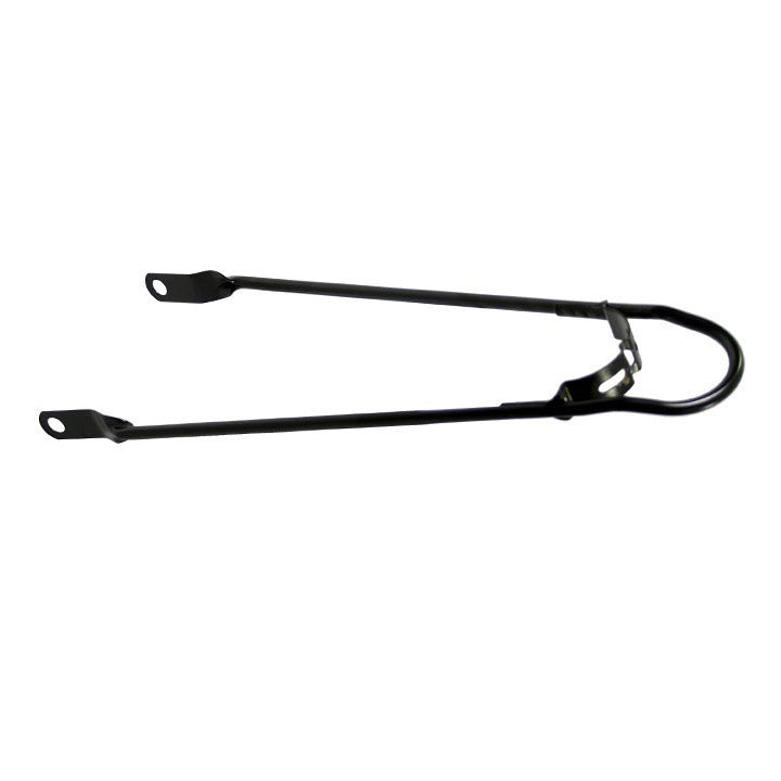 Spatbordstang 24" per stuk mat zwart met bumper