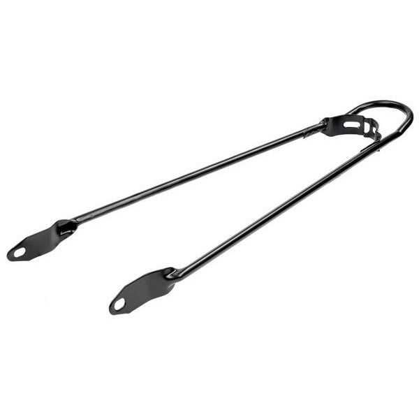 Spatbordstang 28" mat zwart transport met bumper 6mm