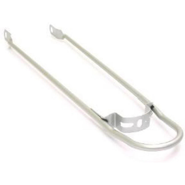 Spatbordstang 28" bumper Zilver