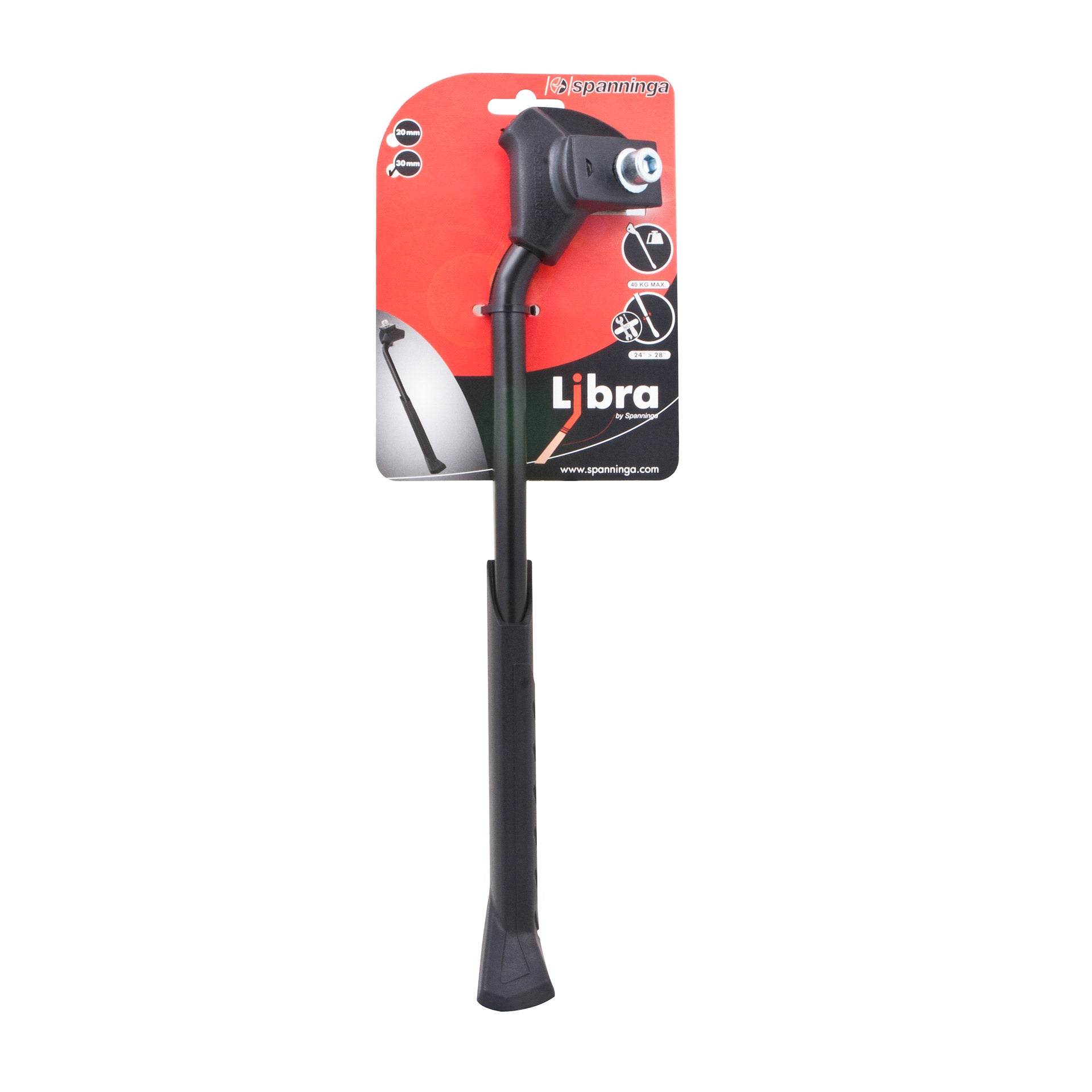 Spanninga middenstandaard breed Libra 24-28" verstelb.zw