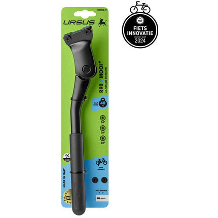 Ursus achterstandaard Mooi+ anti-noise 40mm plaat zwart