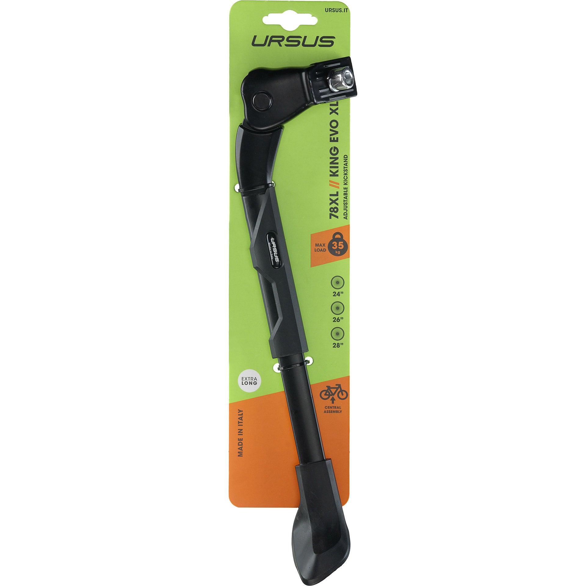 Ursus middenstandaard King Evo XL 24-28" verstelbaar zwart