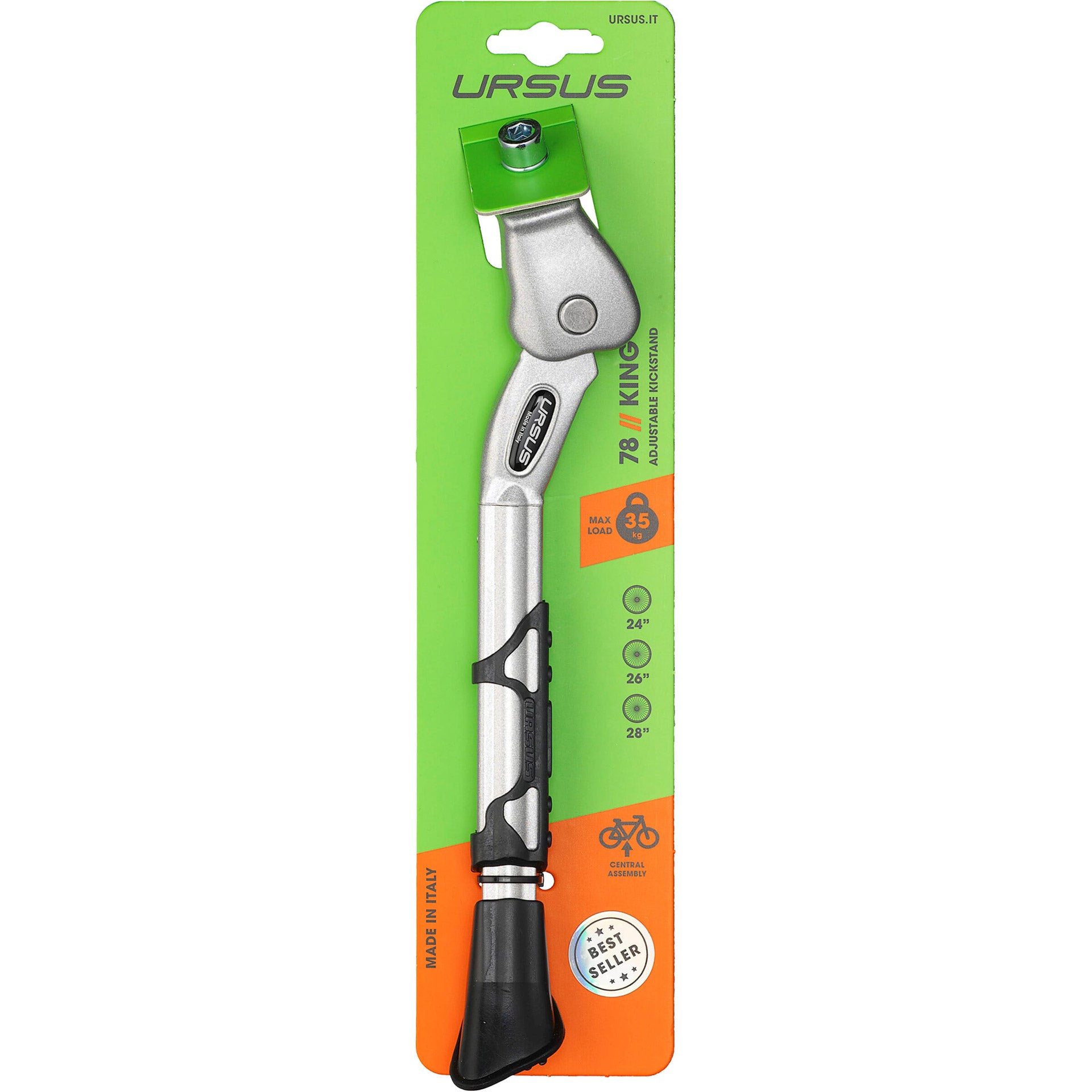 Ursus middenstandaard King 24-28" verstelbaar zilver