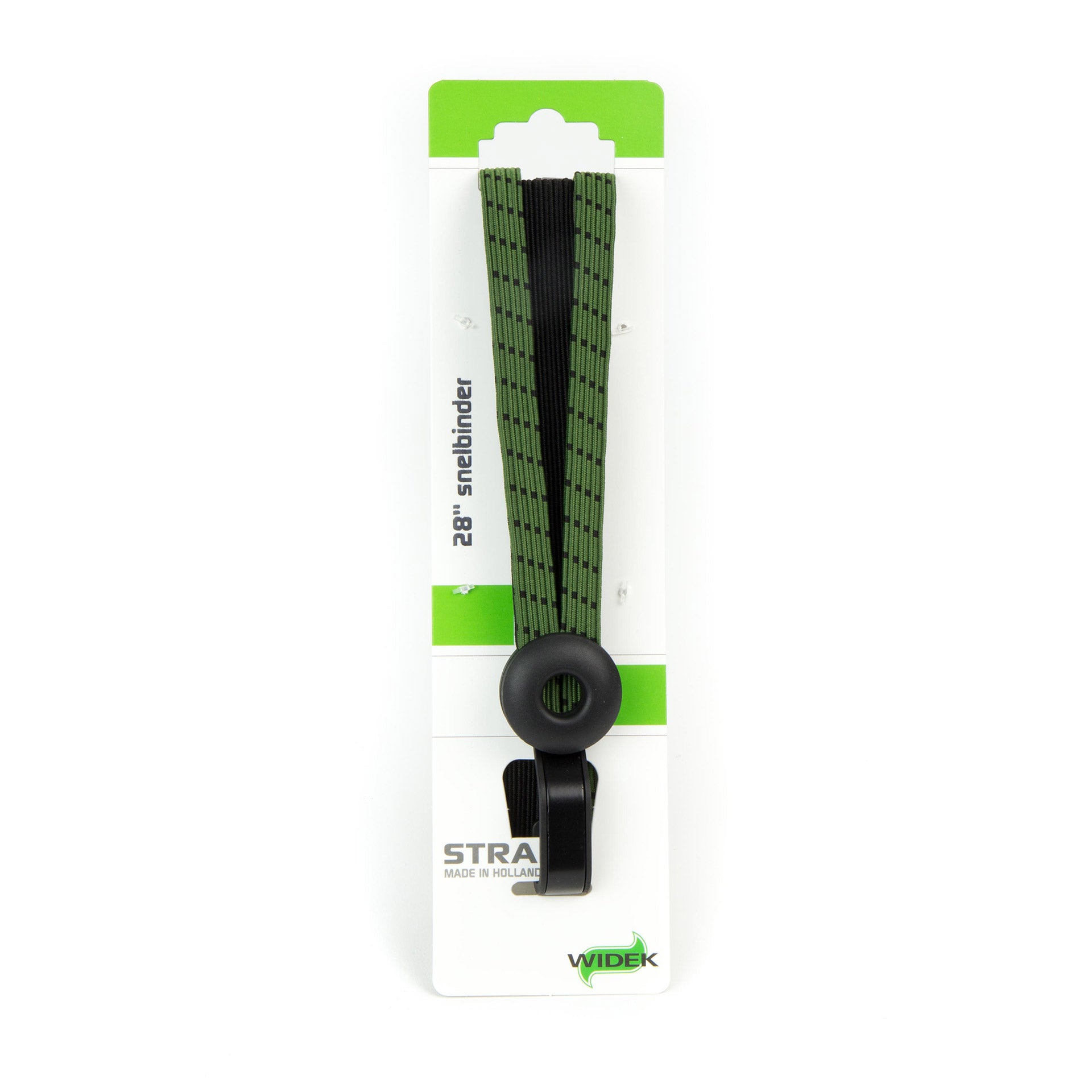 Widek triobinder Eye met haak 24+2x12mm zwart/olijfgroen