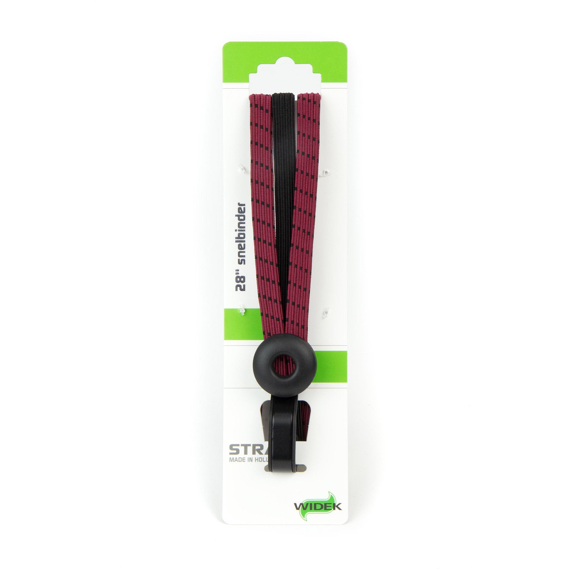 Widek triobinder Eye met haak 3x12mm zwart/bordeaux