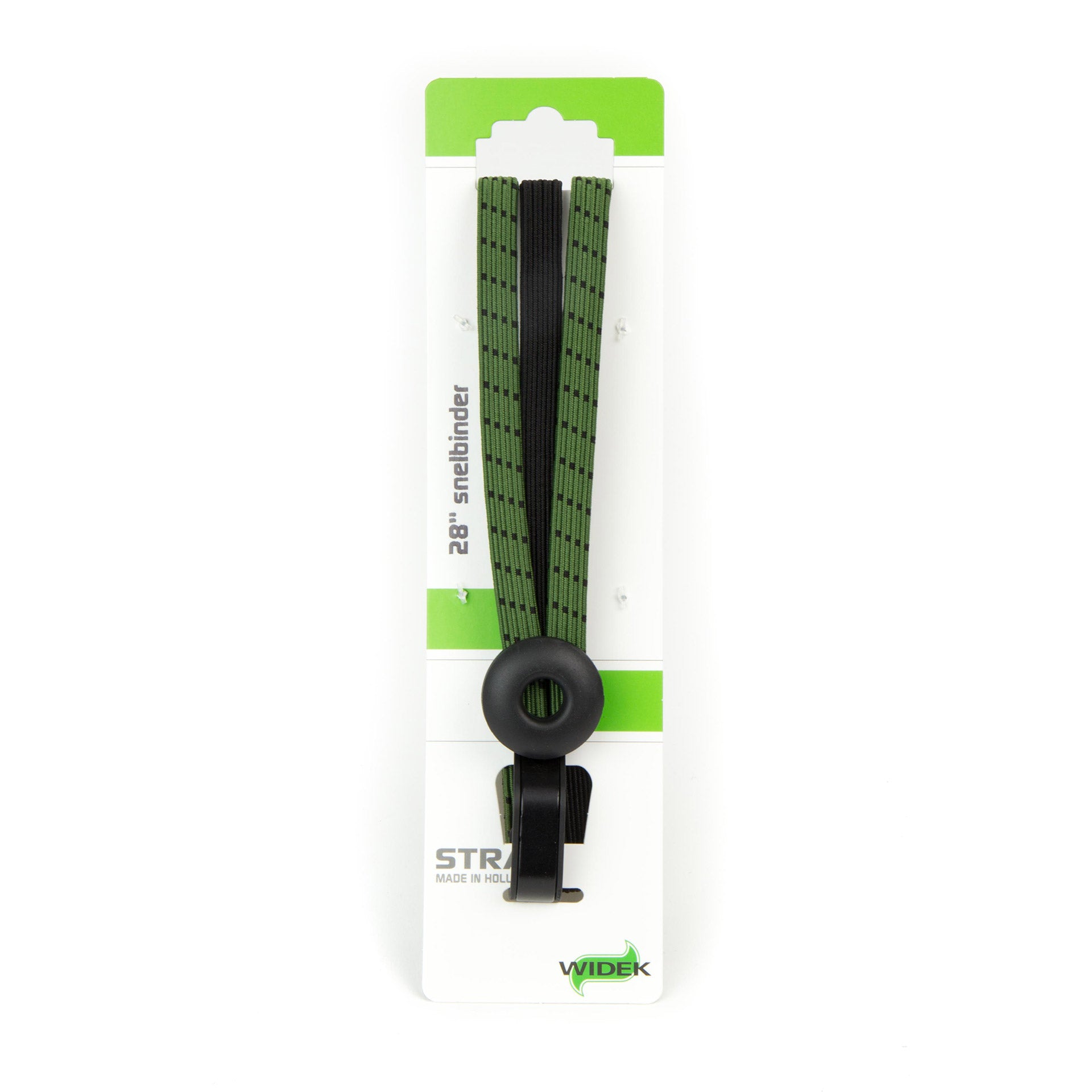 Widek triobinder Eye met haak 3x12mm zwart/olijfgroen