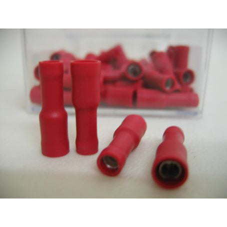Bofix kabelschoen AMP vrouw rond 2,8mm rood (25st)