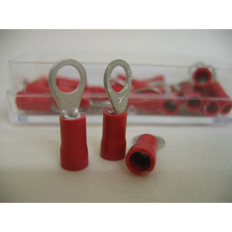 Bofix kabelschoen AMP oog M5 rood (25st)