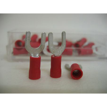 Bofix kabelschoen AMP vork M5 rood (25st)