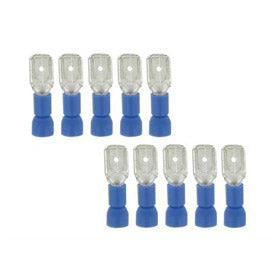 Bofix kabelschoen AMP stekker man plat 6,3 blauw (25st)