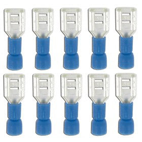 Bofix kabelschoen AMP vrouw plat 6,3mm blauw (25st)