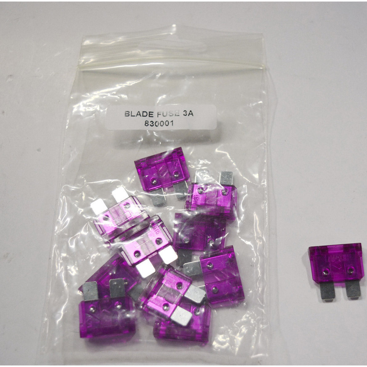 Steekzekering universeel 1A Violet/Paars 830001  10 stuks