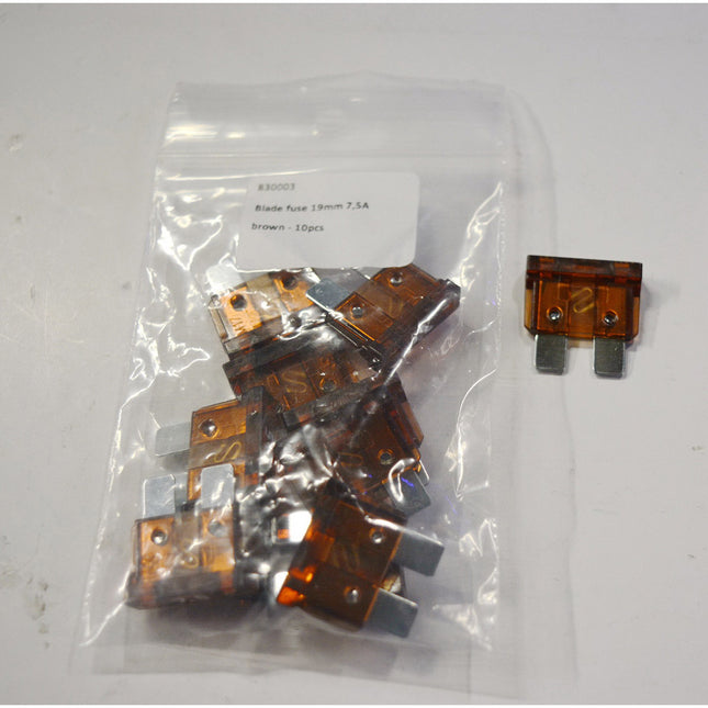 Steekzekering universeel 7.5A Bruin 830003 per 10 stuks