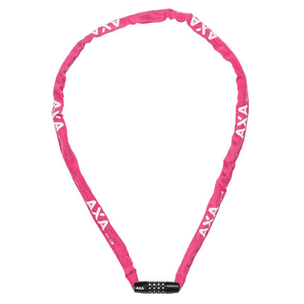 AXA kettingslot Rigid RCC roze 120cm/3.5mm in hoes