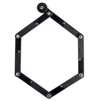 Antivol pliable AXA Newton noir 90cm avec serrure à cylindre