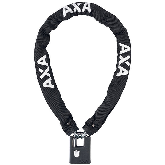 AXA kettingslot Clinch+ zwart 105cm/7.5mm in hoes