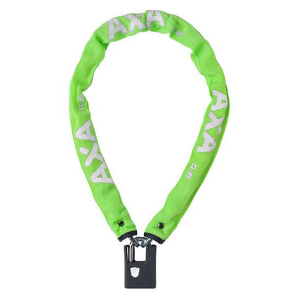 Antivol à chaîne AXA Clinch+ vert 85cm/6mm avec housse