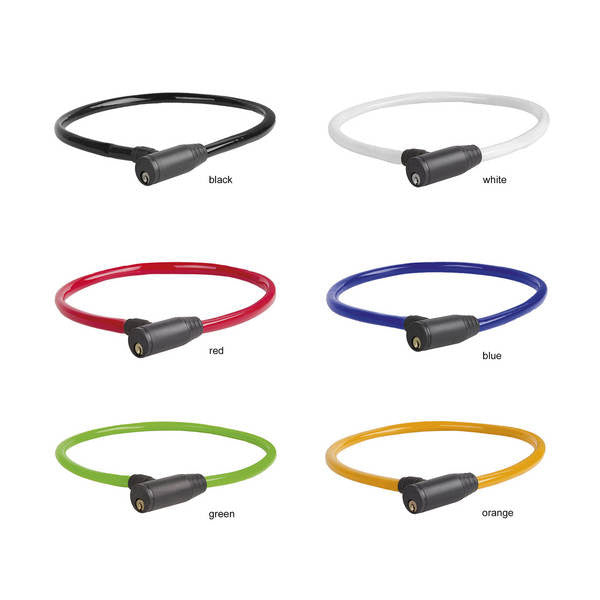 Kabelslot met sleutel 10mm diverse kleuren 230080