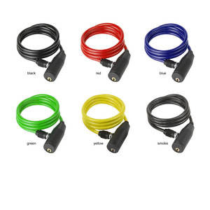 Spiraal kabelslot doos x 12 assorti kleur