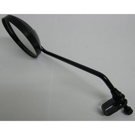 Spiegel 8mm met klem zwart rond zwarte stang back mirror