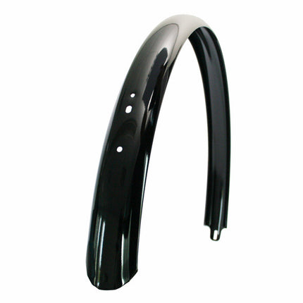 Achterspatbord 28" Transport Urban lang breed glans zwart