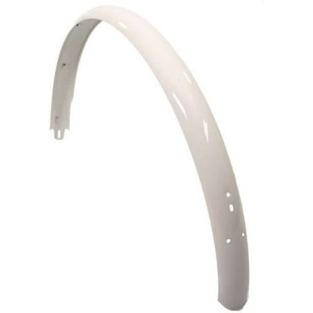 Achterspatbord 28" Transport Urban lang breed wit