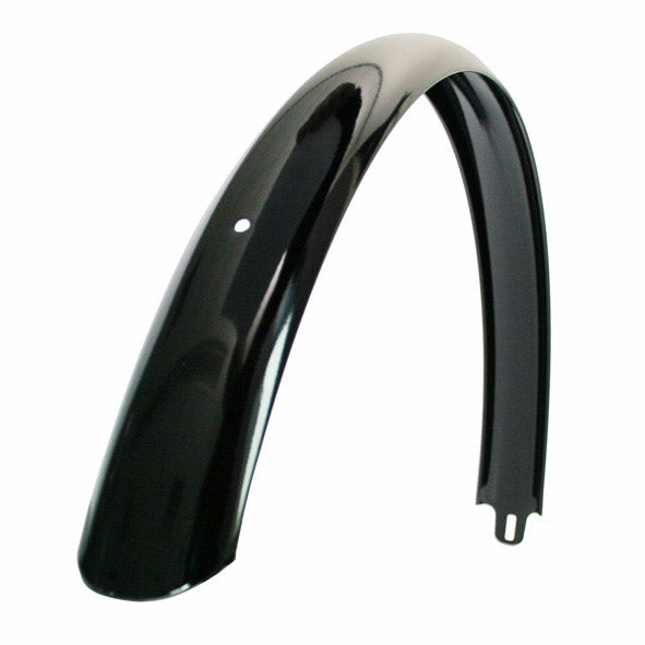 Achterspatbord 28" Transport Urban kort breed glans zwart