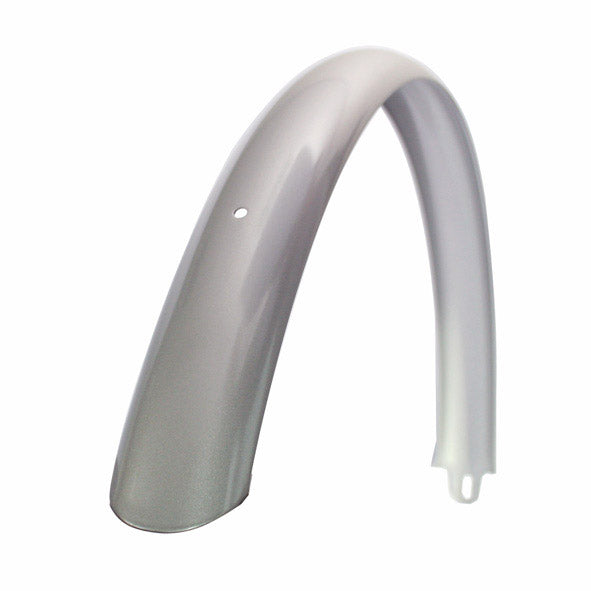 Achterspatbord 28" Transport Urban kort breed zilver