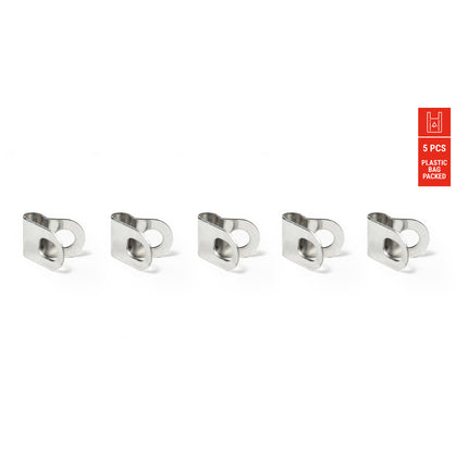 Eurofender Collier de fixation de garde-boue inox (5p.)
