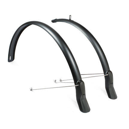 Set de garde-boue Eurofender Scatto 51 mm 28" noir mat