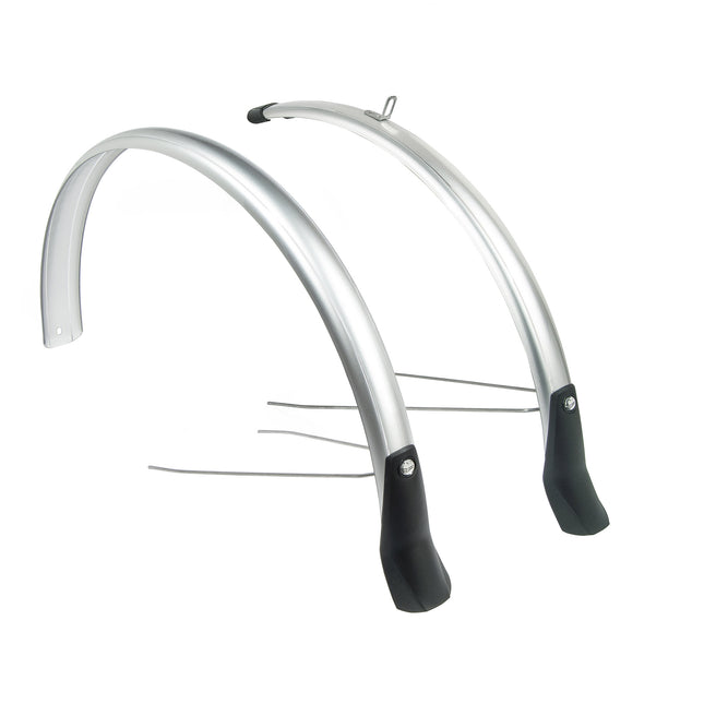 Eurofender spatbordenset Snello 46mm 28" zilver