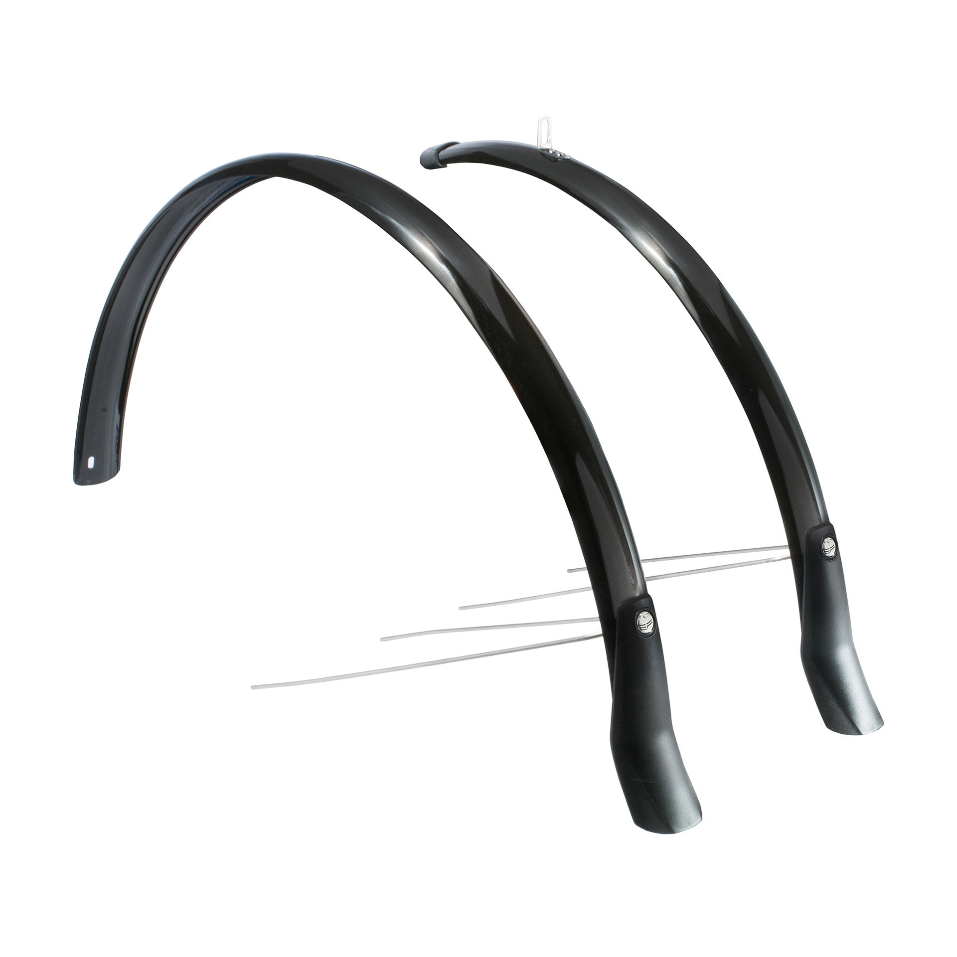 Eurofender spatbordenset Snello 46mm 28" glans zwart