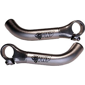 VWP embouts de guidon 08 courbés aluminium argent