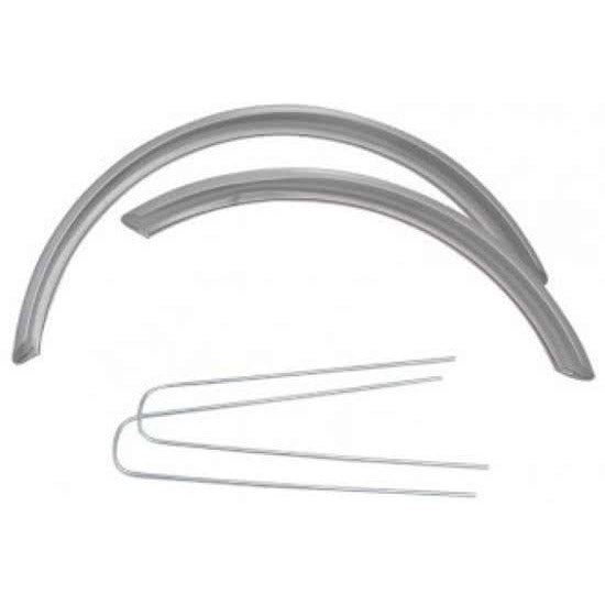 Stel spatborden 24" alu cpl.  ATB zilver