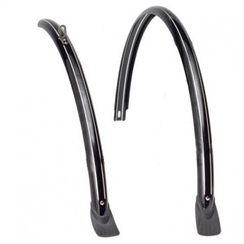 Eurofender spatbordenset 46mm 28" zonder stang zwart