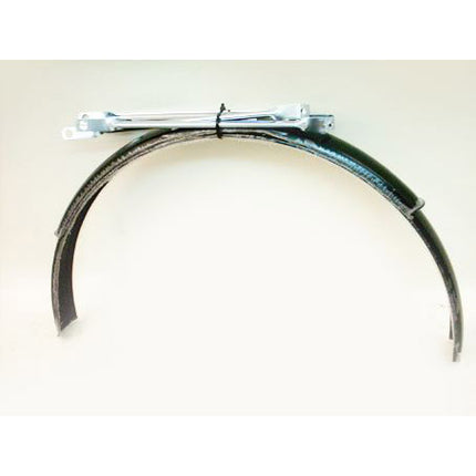 Stel spatborden 22" cpl. staal zwart
